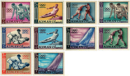 21201 MNH AJMAN 1965 18 JUEGOS OLIMPICOS VERANO TOKIO 1964 - Ajman