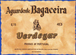 Brandy Label, Portugal - Aguardente Bagaceira VERDEGAR -|- Região Dos Vinhos Verdes, Guimarães - Alcohols & Spirits