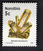 2025395111 1991 SCOTT 676 (XX) POSTFRIS MINT NEVER HINGED - MINERALS & MINES - MIMETITE - Namibia (1990- ...)