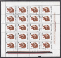 Bulgaria 1970 - Dogs, Set Of 8 Stamps, In Sheets Of 20 Stamps , Used(8 Scan) - Gebraucht
