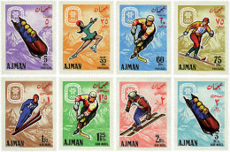 70525 MNH AJMAN 1967 10 JUEGOS OLIMPICOS INVIERNO GRENOBLE 1968 - Adschman