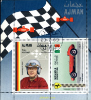 291004 HINGED AJMAN 1969 CAMPEONES DE AUTOMOVILISMO - Ajman