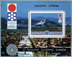 202152 MNH AJMAN 1971 11 JUEGOS OLIMPICOS DE INVIERNO SAPPORO 1972 - Ajman