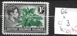 SALOMON 66 * Côte 1.50 € - British Solomon Islands (...-1978)