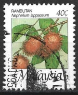 Malaysia 1986. Scott #329 (U) Fruits, Nephelium Lappaceum - Maleisië (1964-...)