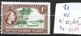 SALOMON 81 ** Côte 0.15 € - Islas Salomón (...-1978)