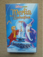 MERLIN L'ENCHANTEUR - DISNEY CLASSIQUES (CASSETTE VHS) (1993) - Dibujos Animados