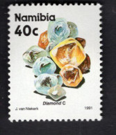2025395996 1991 SCOTT 683 (XX) POSTFRIS MINT NEVER HINGED - MINERALS & MINES - DIAMOND - Namibia (1990- ...)