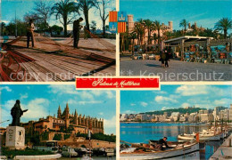 73215422 Palma De Mallorca Denkmal Kathedrale Strassenkuenstler Hafen Fischer Pa - Altri & Non Classificati