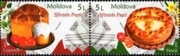 Moldova - 2024 - Easter - Mint Stamp Set (se-tenant Pair) - Moldova