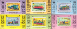 1639 MNH AJMAN 1971 LOCOMOTORAS ANTIGUAS - Adschman