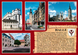 73215387 Halle Saale Hallesche Dom Marktplatz Roter Turm Kirche Chronik Halle Sa - Halle (Saale)