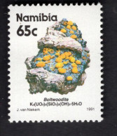 2025397163 1991 SCOTT 685 (XX) POSTFRIS MINT NEVER HINGED - MINERALS & MINES - BOLTWOODITE - Namibië (1990- ...)