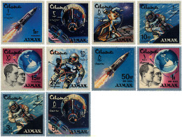 73558 MNH AJMAN 1966 CONQUISTA DEL ESPACIO - Adschman