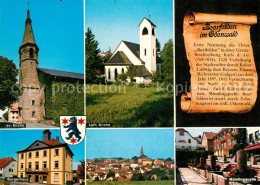 73215296 Beerfelden Odenwald Evangelische Und Katholische Kirche Buergerhaus  Be - Autres & Non Classés