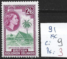 SALOMON 91 ** Côte 9 € - British Solomon Islands (...-1978)