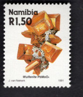 2025397553 1991 SCOTT 687 (XX) POSTFRIS MINT NEVER HINGED - MINERALS & MINES - WULFENITE - Namibie (1990- ...)