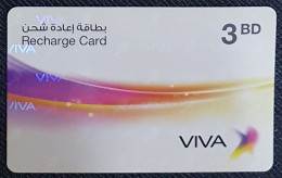 Bahrain VIVA 3 BD Recharge Phonecard Hologram Logo Used - Bahrain