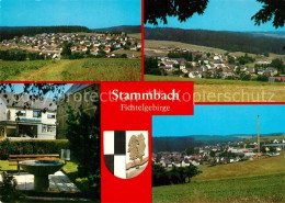 73214906 Stammbach Panorama Erholungsort Im Fichtelgebirge Brunnen Wappen Stammb - Autres & Non Classés