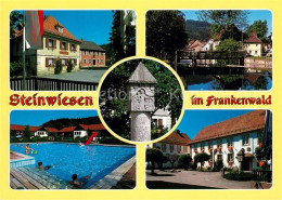 73214903 Steinwiesen Teilansichten Freibad Denkmal Steinwiesen - Autres & Non Classés