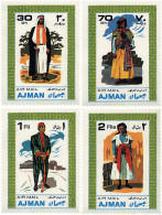 275057 MNH AJMAN 1968 TRAJES TIPICOS - Ajman