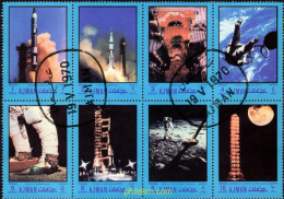 21548 USED AJMAN 1970 PROGRAMA APOLLO Y GEMINI - Adschman