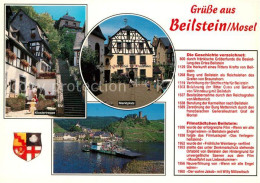 73214857 Beilstein Mosel Klostertreppe Marktplatz Moselfaehre Burgruine Beilstei - Sonstige & Ohne Zuordnung