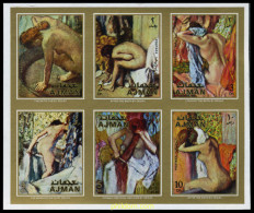 18076 MNH AJMAN 1971 PINTURAS DE DEGAS - Adschman