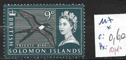 SALOMON 117 * Côte 0.60 € - Isole Salomone (...-1978)