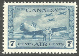 Canada Avion Airplane Flugzeug Aereo 7c Bleu Blue MNH ** Neuf SC (CC-8b) - Flugzeuge