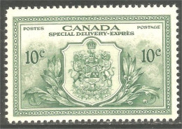 Canada Special Delivery Exprès Peace Issue Emission Paix 10c Vert Green MNH ** Neuf SC (CE-11a) - Correo Urgente