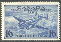 Canada Avion Airplane Flugzeug Aereo 16c Bleu Blue Special Delivery Exprès MNH ** Neuf SC (CCE-1a) - Luftpost-Express