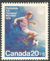 Canada 15c+5c Football Soccer Jeux Montreal 1976 Olympic Games MNH ** Neuf SC (CB-12d) - Other