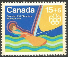 Canada 15c+5c Voile Sailing Jeux Olympiques Montreal 1976 Olympic Games MNH ** Neuf SC (CB-06c) - Estate 1976: Montreal