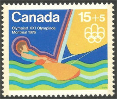 Canada 15c+5c Voile Sailing Jeux Olympiques Montreal 1976 Olympic Games MNH ** Neuf SC (CB-06a) - Nuovi