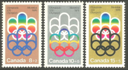 Canada Jeux Olympiques Montreal 1976 Olympic Games MNH ** Neuf SC (CB-01-03a) - Neufs