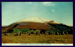 Ref 1650 - Postcard - Saddleback From Druid's Circle - Keswick Cumbria Lake District - Other & Unclassified