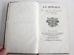 RARE EDITION ORIGINALE! LA MORALE Par COCHET AUTEUR DE LA CLEF... 1755 HERISSANT, En TTBE, ANCIEN LIVRE XVIIIe (2204.53) - 1701-1800