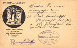 Langnau Joh. Kipfer Weckgläser Gewerbestempel Besonderheiten - Stamped Stationery