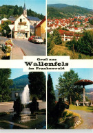 73214787 Wallenfels Oberfranken Ortsmotiv Mit Kirche Brunnen Pilz Rastplatz Wall - Autres & Non Classés