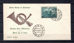 Italia / Repubblica 1951 "5°Cent. Cristoforo Colombo " --- FDC - FDC