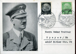 X0480 Germany Reich,card With Postmark1939 Kaiserlautern,Gautag Am Westwall,Siegfried Line - Brieven En Documenten