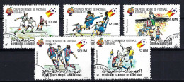 MAURETANIEN Komplettsatz Mi-Nr. 691 - 696 Fußball-Weltmeisterschaft 1982, Spanien Gestempelt - Siehe Bild - Mauritania (1960-...)