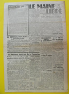 Journal Le Maine Libre N° 241 Du 22 Mai1945. De Brinon Pétain De Gaulle Tito Herriot - Weltkrieg 1939-45