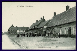 Ref 1650 - Super Early Postcard - Le Place Staple - Small Commune Nord France - Autres & Non Classés