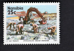 2025399362 1991 SCOTT 680 (XX) POSTFRIS MINT NEVER HINGED - MINERALS & MINES - ORANJEMUND ALLUVIAL DIAMOND MINE - Namibië (1990- ...)