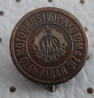 Auto Moto Club AMD Pinko Tomazic Piran Slovenia Ex Yugoslavia Pin - Other & Unclassified