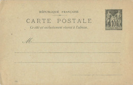 ENTIER SAGE 10C NOIR YT 89-CP5 - Cartes Postales Types Et TSC (avant 1995)