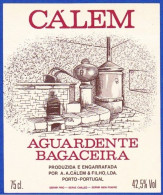 Brandy Label, Portugal - Aguardente Bagaceira CÁLEM -|- A.A.Cálem & Filho, Porto - Alkohole & Spirituosen