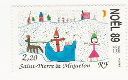 SPM-1989-Noël  - N° 512 ** - Unused Stamps